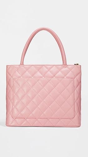 WHAT GOES AROUND COMES AROUND Women's Pre-Loved Chanel Pink Caviar Medallion Tote thumbnail 3