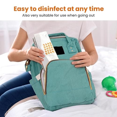 Bimirth Microwave Steriliser Bags, Pack of 16 Reusable, Only 3 Minutes, Cleaning Baby Bottles, Pacifier, Teethers & Training Cup, Breast Pump Parts or Accessories, 20 Uses Per Bag, Chemical Free thumbnail 6