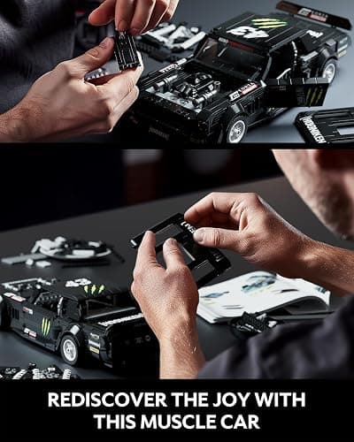 Nifeliz Mini HOONIKEN Muscle Car Building Set, Colletible Model Toy for Adults and Car Lovers, Ideal Holiday or Birthday Gift for Home or Office Décor (1,605PCS, NF10272A) thumbnail 4