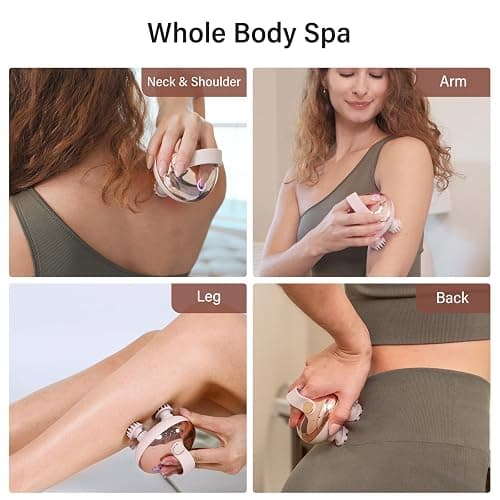 arboleaf Scalp Massager Kneading Head Massager Scalp Stress Relax Portable Rechargeable Hair Massager Shower Massage Waterproof Cat Massager Scratcher,Gift for Mom Dad thumbnail 6
