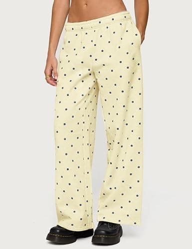 Lauweion Polka Dot Set-Womens Oversized Hoodie and Wide Leg Sweatpants thumbnail 3