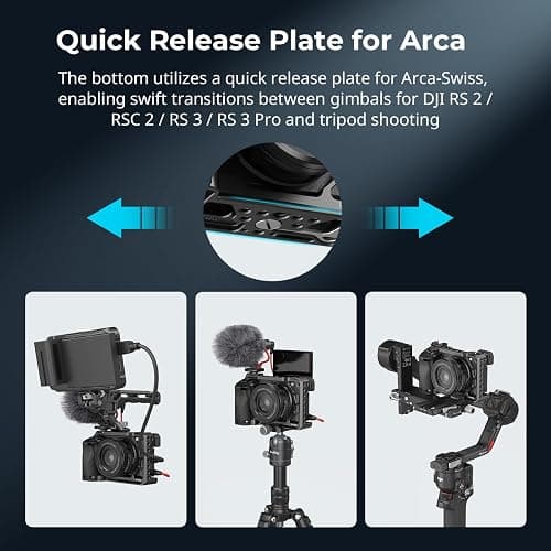 SmallRig Cage with Silicone Handgrip & Cold Shoe for Sony a6100, a6300, a6400-3164 thumbnail 7