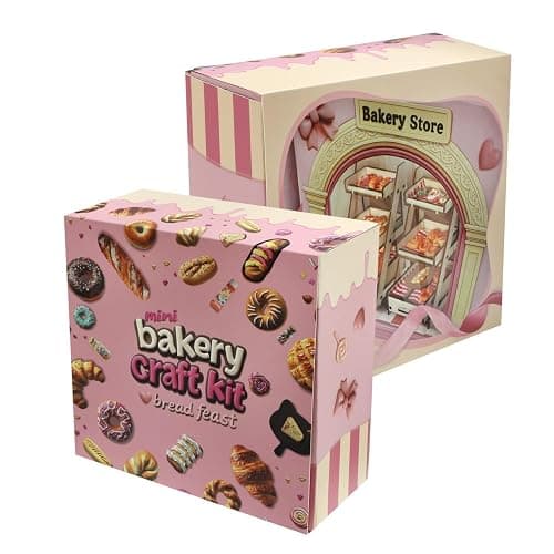 iLAND Crafts Kits for Girls Ages 8-12 Molding Air Dry Clay for Kids Art Kits for Girls Ages 10-12 DIY Mini Dollhouse Food Toys For 7 9 10 Year Old Kids Tween Cute Birthday Gifts Creative Christmas Fun thumbnail 8