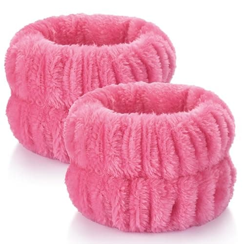 2pcs Wrist Bands for Washing Face Wash Wristbands Wrist Towels Arm Bands for Skincare Makeup Wrist Cuffs Spa Wrist Scrunchies thumbnail 2