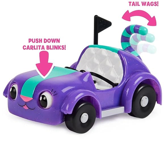 Gabby's Dollhouse, Carlita's Car with Pandi Panda Character and Accessories, Toys for Ages 3+ thumbnail 4