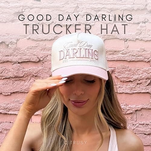 Vintage Fashion Trucker Hat | Men & Women | Trendy Cute Retro Red Caps for Country & Western | Camo Fur Cotton | Snapback thumbnail 4