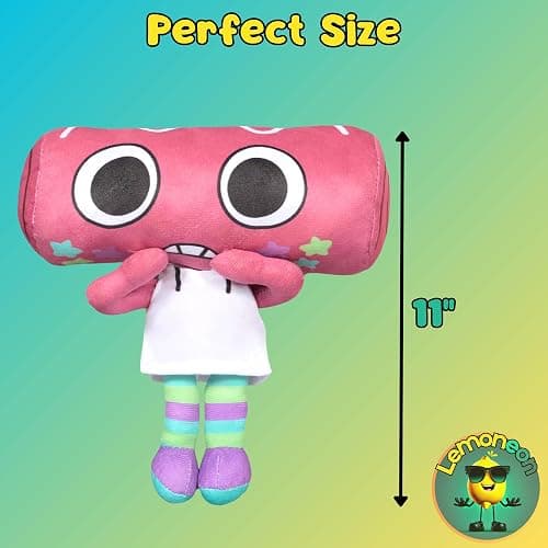 Lemoneon Dandy's World Plush 11" Cosmo Plush Stuffed Figure Pillow for Video Game Fans Room Decor with a Sticker Set thumbnail 2