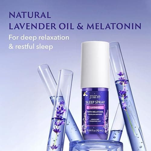 Lavender Sleep Spray with Melatonin - Relaxing Gifts for Teen Girls and Women – Natural Pillow Mist for Sleep, Calming Bed Spray for Adults, Gifts for Mom thumbnail 3