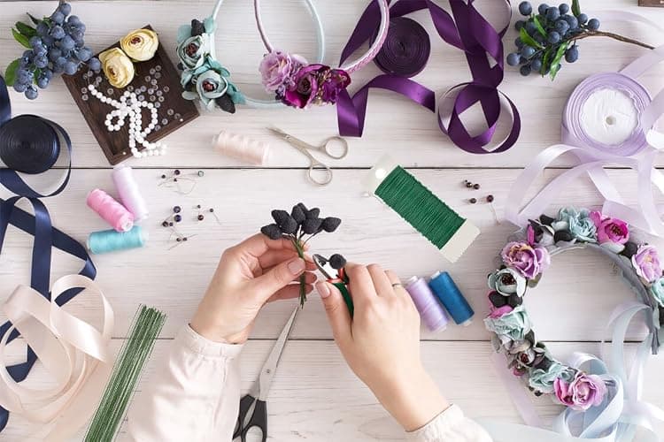Paxcoo Floral Tape and Floral Wire Arrangement Tools Kit with Wire Cutter 26 Gauge Stem Wire and 22 Gauge Paddle Wire for Bouquet Stem Wrap Florist thumbnail 5