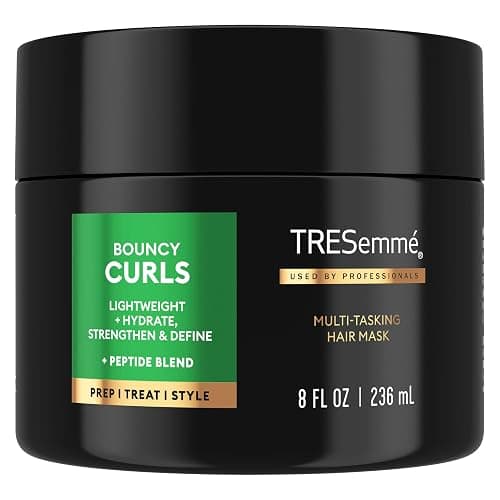 TRESemmé Multi-Tasking Hair Mask 1 ct Bouncy Curls to Lightweight + Hydrate, Strengthen & Define, with Peptide Blend, 8 fl oz - Image 1