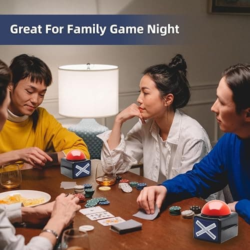 Game Buzzers 2 Pcs, Answer Buzzer for Trivia Games with Lights and Sound Game Show Button Family Feud Board Game for Adults thumbnail 5