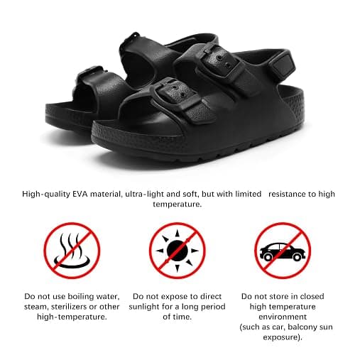 ChayChax Toddler Boys Girls Double Buckle Sandals Children's Adjustable Back Strap Water Sandal thumbnail 6