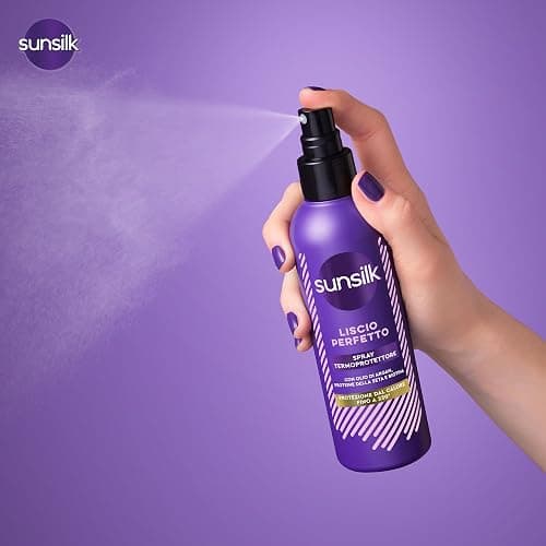 Sunsilk Spray Termoprotettore Capelli, Linea Liscio Perfetto, Senza Risciacquo, Anticrespo Capelli, Protegge dal Calore, Texture Ultra-leggera, con Olio di Argan, Proteine della Seta e Biotina, 200ml thumbnail 5