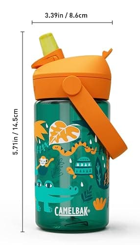 CamelBak Thrive Flip Straw Kids Bite Valve Tritan Renew Water Bottle 14oz thumbnail 4