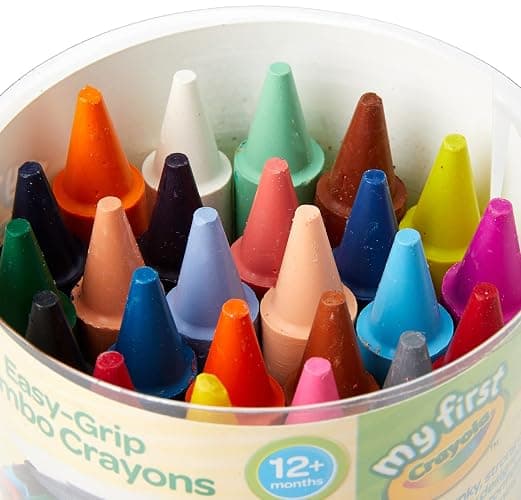 CRAYOLA MyFirst Jumbo Crayons - Assorted Colours (Pack of 24), Easy-Grip Colouring Crayons Perfect for Toddlers Hands, Ideal for Kids Aged 12+ Months thumbnail 4