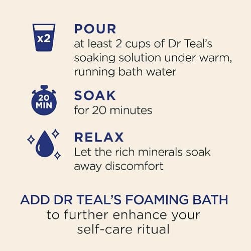 Dr Teal's Epsom Salt Magnesium Soak, Limited Edition Cozy Vanilla Season, 3lbs thumbnail 4
