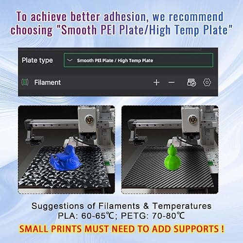 IdeaFormer 3D PEO PET Build Plate - Bambu Lab A1 Mini, Carbon Fiber PET Double Sided Textured Plate, 184x184mm thumbnail 6