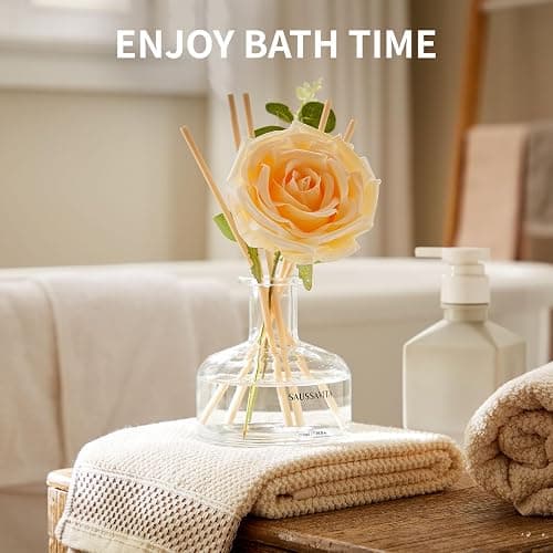 Reed Diffusers Set, 7.10 oz Vanilla Scented Diffuser with 7 Sticks, Long Lasting Home Fragrance for 120 Days, Perfect for Bathroom, Shelf Decor, Air Fresheners thumbnail 3