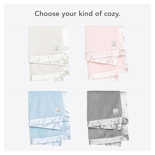 Little Giraffe Posh Mink Baby Blanket - Double-Sided Ultra Soft Plush Fabric, Cozy & Cuddly Comfort Blanket for New Moms, Newborn Girls, Receiving Blanket for Crib & Nursery, 29" x 35", Pink thumbnail 6