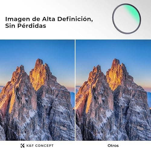 K&F CONCEPT Nano-Xcel 58MM Filtro UV Filtro de Protección, Filter MC UV Slim de HD Vidrio Óptico con 28 Capas Revestimiento Nano thumbnail 4