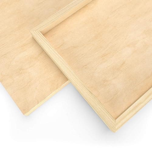 ARTEZA Wooden Canvas Board, 8x10 Inch, Pack of 5 | Cradled Birch Panels for Painting, Acrylic Pouring, Encaustic Art & Wood Burning thumbnail 4