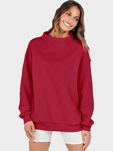 ANRABESS Womens Oversized Sweatshirts Turtleneck Pullover Long Sleeve Hoodies Tops 2025 Fall Fashion Preppy Outfits thumbnail 7