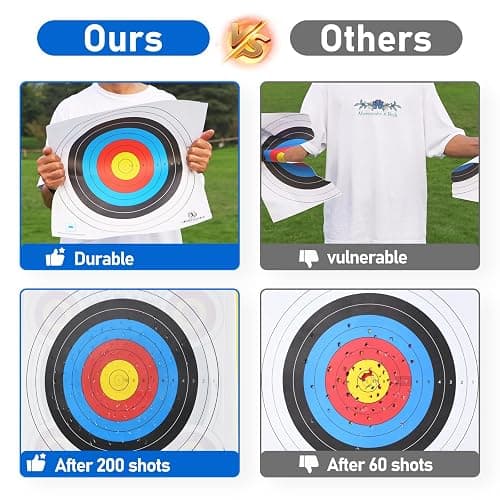 KAINOKAI Competitive Archery Targets Paper Compound Bow Target Paper 40cm/60cm/80cm thumbnail 4