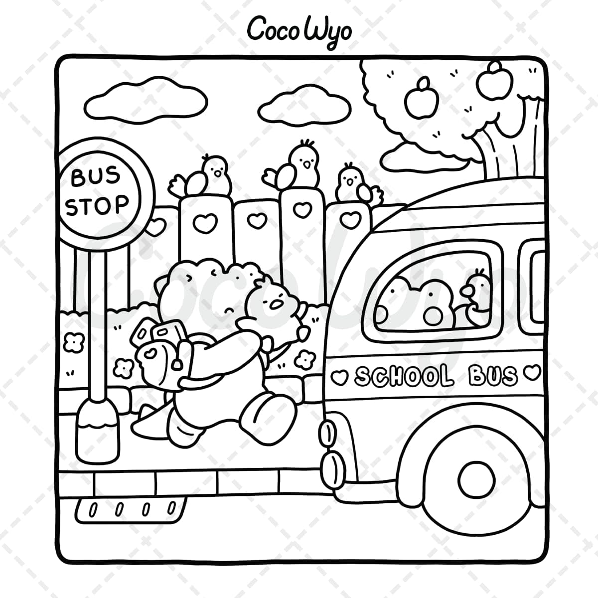 Little Cuddles: Coloring Book for Adults and Teens Featuring Cute Animal Friends for Relaxation thumbnail 12