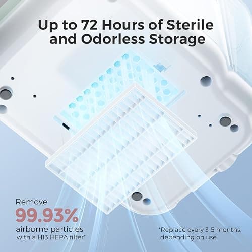 Momcozy KleanPal Pro Baby Bottle Washer, Sterilizer & Dryer - All-in-One Cleaning Machine for Bottles, Pump Parts & Baby Essentials - Time-Saving & Effortless Care thumbnail 8