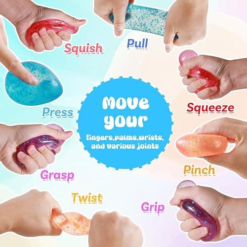 Fidget Toys Stress Cube, Cube Squishies Anxiety Stress Relief, Ice Squishy Stress Cube-Drop Malt Sugar Balls, Sensory Toys for Kids with Autism, Fidgets for Classroom Prize Toys (1pack Pink) thumbnail 4