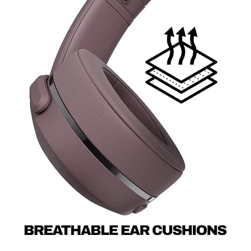 Skullcandy Crusher 540 Active Wireless Bluetooth Headphones with Multi-Sensory Bass, Noise Isolating Over-Ear Fit, Sweat and Water Resistant, 40 Hours Battery, Microphone for iPhone Android - Smoke thumbnail 5