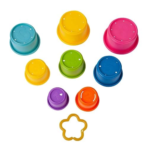 The First Years Stack & Count Stacking Cups - Colorful Baby Stacking Water Toys Set - Stackable Cups for Learning - Baby Bath Toys - Toddler Water Table Toys - 8 Count thumbnail 5