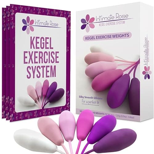 Kegel Exercise System - Pelvic Floor Exercises - Set of 6 Premium Silicone Kegel Exercise Weights & Control with Training Kit for Women: Beginners & Advanced - Image 1