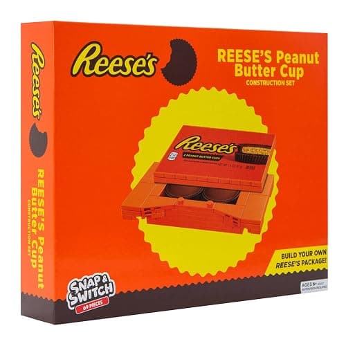 Snap & Switch Reese's Peanut Butter Cup Set - Buildable Candy Bar for Creative Play and Fun - Ages: 6+ thumbnail 4