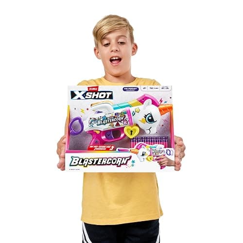 ZURU XSHOT Blastercorn mit 16 Darts: Einhorn-Thema, Schießspielzeug für Unisex-Kinder ab 3 Jahren thumbnail 10