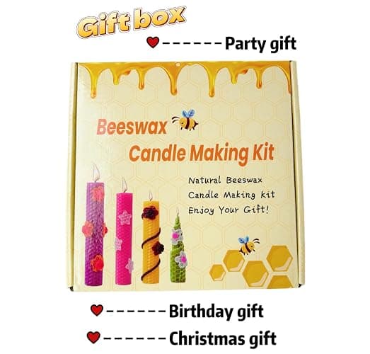 12 Colors Beeswax Sheets for Rolling Candle 8" X 8" Beeswax Sheets for Candle Making Beeswax Candle Making Kit Candle Making Kit Candle Rolling Kit DIY Candle Maker Candle Starter Kit (24Pcs) thumbnail 8