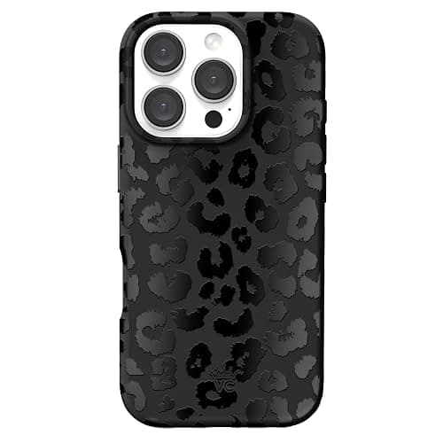 VELVET CAVIAR Black Leopard Cheetah Print Phone Case for iPhone 16 Pro - Compatible with MagSafe [10ft Drop Tested] - Image 1