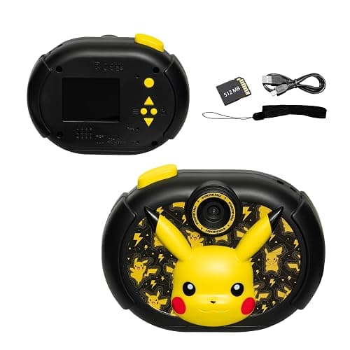 ekids Pokemon Kids Camera with SD Card, Digital Camera for Kids with Video Recording and Built-in Digital Stickers, Great Stocking Stuffers for Kids - Image 1