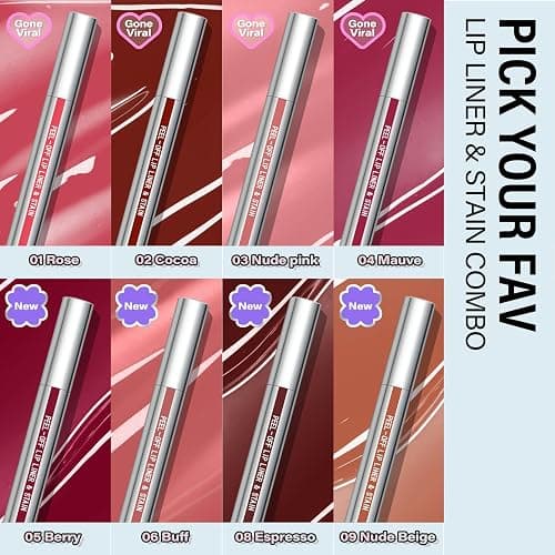 Cilrofelr Peel Off Lip Liner Stain with Tweezer, Long Wear Tattoo Lip Liner, Peel Off Lip Stain with Matte Finish, Long Lasting, Waterproof, Transfer-proof, Highly Pigmented Color (Espresso) thumbnail 4