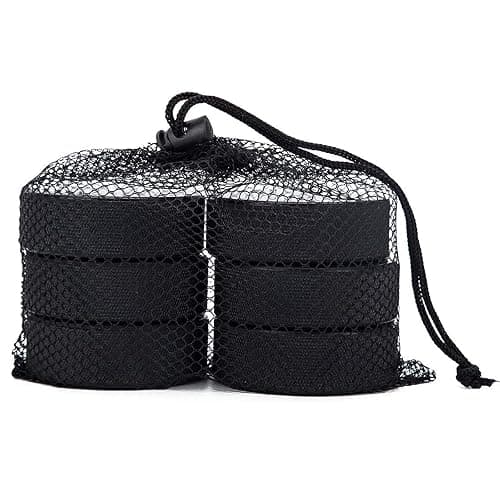 Faswin 18 Pack Ice Hockey Pucks with 3 Reusable Mesh Bag, Official Regulation, Diameter 3", Thickness 1", 6oz, Black thumbnail 5