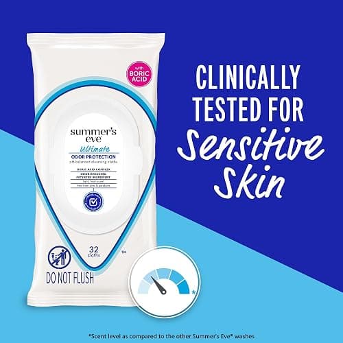 Summer's Eve Feminine Wipes, Ultimate Odor Protection, Boric Acid, 32 Ct thumbnail 5