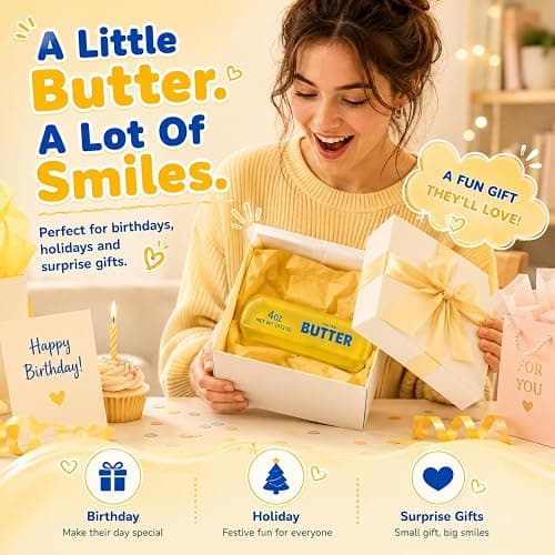 Butter Squishy, Squeeze Soft Butter Luck Squishy Skin Slow Rising Sensory Stress & Anxiety Relief Fidget for Adults Gift Novelty Anxiety Calming Desk Party Favors thumbnail 7