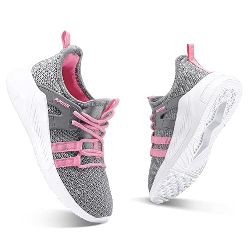 RUNSIDE Boys Girls Tennis Shoes Kids Lightweight Breathable Sneakers Lace-up Running Athletic Shoes for Toddler/Little Kid/Big Kid thumbnail 4
