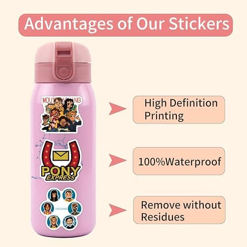 55pcs Mouthwash Stickers Cool Horror Cartoon Game Stickers for Adult Laptops,Funny Vinyl Waterproof Graffiti Decals for Teens Skateboard Water Bottle Bumper Computer Motorcycle thumbnail 5