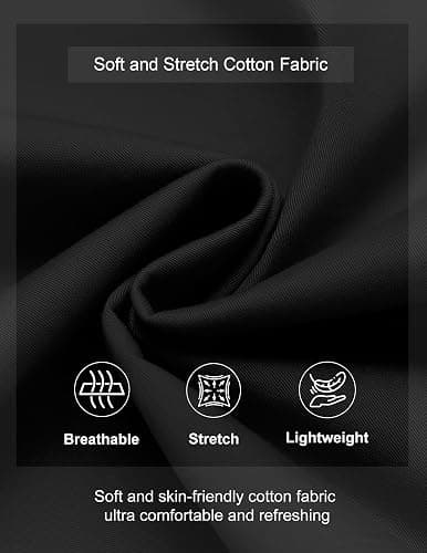 COOFANDY Men's Casual Shorts Cotton Elastic Waist Drawstring Shorts Lightweight Summer Beach Shorts thumbnail 6