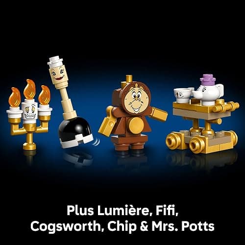 LEGO Disney Princess Beauty and The Beast Castle Building Set - Room Decor for Women & Men, Ages 18+ - Model Building Kit for Adults - Book Shelf Display - Gift for Christmas - 43263 thumbnail 6