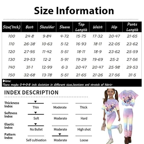 K Pop Outfits Set for Girls Short Sleeve T-Shirt and Long Pants Cute Cartoon Print Graphic Tees Merch Costume 2 Piece thumbnail 3