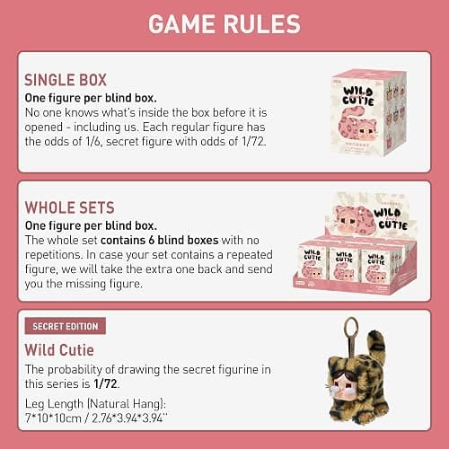POP MART Crybaby Wild but Cutie Series - Vinyl Plush Pendant Blind Box, Random Design Action Figures Collectible Toys Decorations, Holiday Birthday Gifts for Girls and Boys, Single Box thumbnail 4