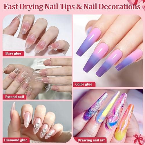 Ziumrw Handheld UV Nail Light for Gel Nails, Flash Cure Nail Lamp with LED Display, Mini Led Nail Lamp Pen Settings 20/60s Timer, Hand Held Nail Light for Glue Polish Home Salon DlY, Pink thumbnail 4