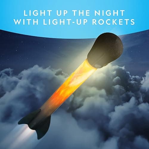 National Geographic Air Rocket Toy – Ultimate LED Rocket Launcher for Kids, Jump and Launch The Light Up, Air Powered, Foam Tipped Rockets up to 100 Feet thumbnail 3